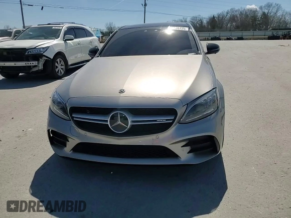2019 Mercedes-Benz C 43 AMG with VIN 55SWF6EB7KU309344, listed as a Copart auction lot 50635725 with 64,153 mi miles and Salvage title. Bid and sale history available at DreamBid. Image 10.