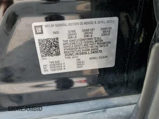 2020 Chevrolet Trax LS with VIN 3GNCJKSB5LL340070, listed as a Copart auction lot 59319985 with 61,209 mi miles and Salvage title. Bid and sale history available at DreamBid. Image 13.