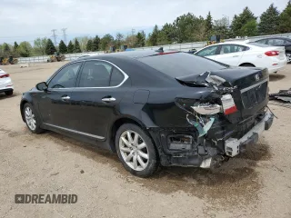 2009 Lexus LS 460 with VIN JTHCL46F195002703, listed as a Copart auction lot 54679515 with 222,391 mi miles and Salvage title. Bid and sale history available at DreamBid. Image 2.