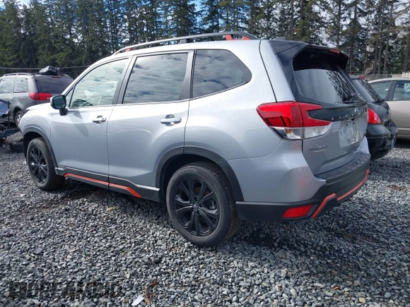 2024 Subaru Forester Sport with VIN JF2SKAGC1RH415837, listed as a IAAI auction lot 41622111 with 4,994 mi miles. Bid and sale history available at carsss.com. Image 3.