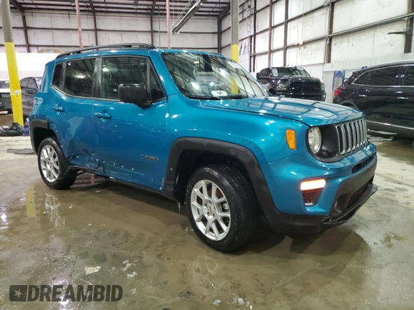 2022 Jeep Renegade Latitude with VIN ZACNJDB19NPN50716, listed as a Copart auction lot 45346645 with 82,281 mi miles and Non repairable. Bid and sale history available at DreamBid. Image 4.