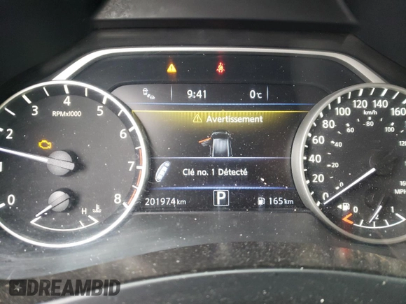 2015 Nissan Murano Platinum with VIN 5N1AZ2MH1FN236041, listed as a Copart auction lot 80124144 with 201,974 mi miles and Salvage Title. Bid and sale history available at DreamBid. Image 9.