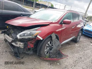 2018 Nissan Murano SL z VIN 5N1AZ2MG9JN168782, wystawiony jako IAAI lot #42378231 z przebiegiem 133 668 mil mil oraz . Historia ofert i sprzedaży dostępna na DreamBid. Obrazek 2.