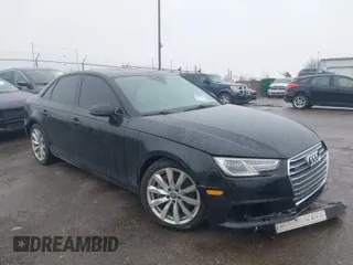 2017 Audi A4 Premium with VIN WAUANAF44HN008104, listed as a IAAI auction lot 41715805 with 130,254 mi miles. Bid and sale history available at carsss.com. Image 1.