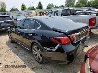2016 Infiniti Q70 with VIN JN1BY1PR7GM720364, listed as a Copart auction lot 56598133 with 83,492 mi miles and Non repairable. Bid and sale history available at DreamBid. Image 2.
