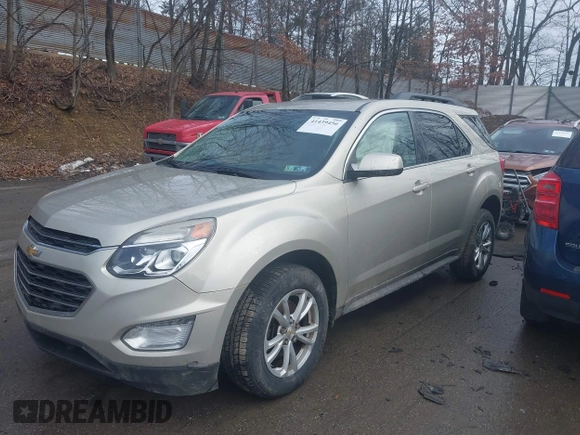 2016 Chevrolet Equinox LT with VIN 2GNALCEK1G1173507, listed as a IAAI auction lot 41439456 with 105,382 mi miles and . Bid and sale history available at DreamBid. Image 2.