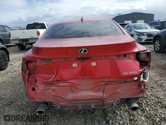 2022 Lexus IS 350 F Sport z VIN JTHGZ1B22N5052392, wystawiony jako Copart lot #47263845 z przebiegiem 19 676 mil mil oraz Szkoda całkowita • Salvage title. Historia ofert i sprzedaży dostępna na DreamBid. Obrazek 6.