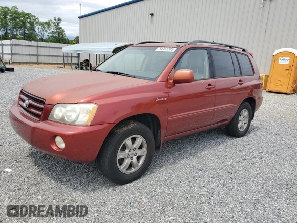 2003 Toyota Highlander z VIN JTEGF21A730118790, wystawiony jako Copart lot #54362285 z przebiegiem 247 642 mil mil oraz Czysty tytuł • Clean title. Historia ofert i sprzedaży dostępna na DreamBid. Obrazek 1.