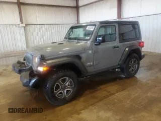 2021 Jeep Wrangler Sport S z VIN 1C4HJXAG7MW649964, wystawiony jako Copart lot #59002685 z przebiegiem 106 065 mil mil oraz Szkoda całkowita • Salvage title. Historia ofert i sprzedaży dostępna na DreamBid. Obrazek 1.