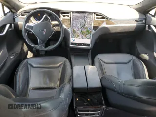 2016 Tesla Model S 70 with VIN 5YJSA1E12GF170238, listed as a Copart auction lot 60258355 with 47,163 mi miles and Salvage title. Bid and sale history available at DreamBid. Image 8.