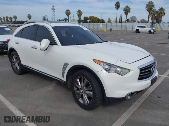 2012 Infiniti FX with VIN JN8AS1MUXCM122268, listed as a IAAI auction lot 41696622 with 158,335 mi miles and . Bid and sale history available at DreamBid. Image 1.