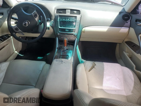 2011 Lexus IS 250 with VIN JTHCF5C20B5048141, listed as a Copart auction lot 56242515 with Not provided miles and Salvage title. Bid and sale history available at DreamBid. Image 8.