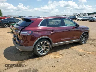 2019 Lincoln Nautilus Reserve with VIN 2LMPJ6LP7KBL61802, listed as a Copart auction lot 64099465 with 57,222 mi miles and Salvage title. Bid and sale history available at DreamBid. Image 3.
