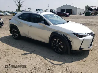 2025 Lexus UX 300h with VIN JTHUCJDH3S2000210, listed as a Copart auction lot 60677575 with 18,329 mi miles and Salvage title. Bid and sale history available at DreamBid. Image 4.