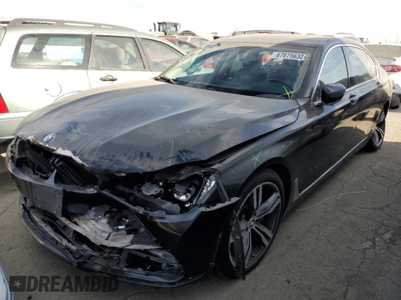 2016 BMW 7 Series 740i with VIN WBA7E2C56GG547453, listed as a Copart auction lot 67875632 with 92,588 mi miles. Bid and sale history available at carsss.com. Image 1.