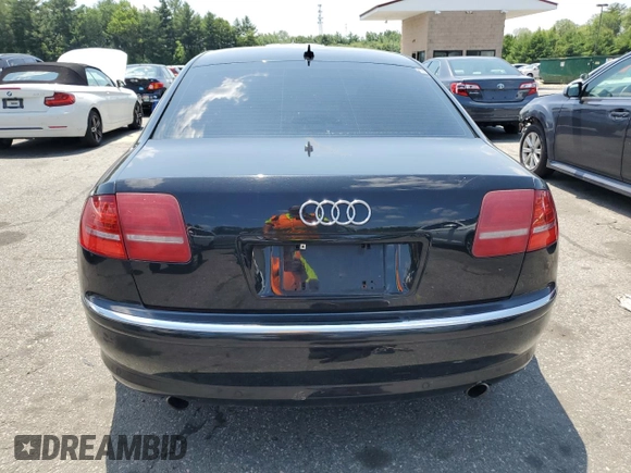 2010 Audi A8 with VIN WAURVAFA2AN007502, listed as a Copart auction lot 61910265 with Not provided miles and Clean title. Bid and sale history available at DreamBid. Image 6.