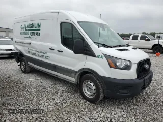 2023 Ford Transit Cargo with VIN 1FTBR1C88PKB21007, listed as a Copart auction lot 70991064 with 16,219 mi miles and Salvage Title. Bid and sale history available at DreamBid. Image 4.