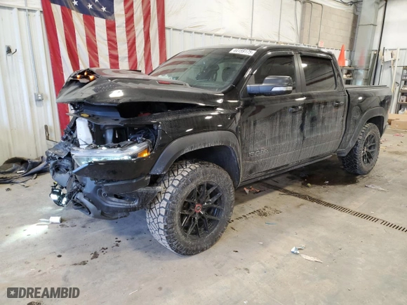 2021 Ram 1500 TRX with VIN 1C6SRFU96MN809299, listed as a Copart auction lot 44159175 with 47,825 mi miles and Salvage Title. Bid and sale history available at carsss.com. Image 1.