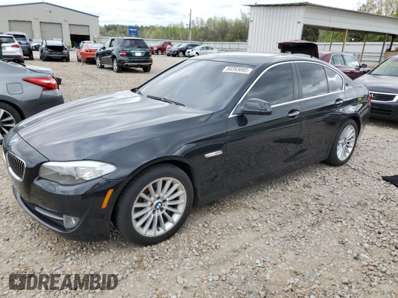 2011 BMW 5 Series 535i with VIN WBAFR7C50BC606025, listed as a Copart auction lot 50393085 with 251,249 mi miles and Salvage Title. Bid and sale history available at carsss.com. Image 1.