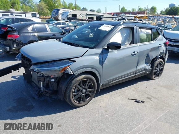 2021 Nissan Kicks SR with VIN 3N1CP5DV0ML510825, listed as a IAAI auction lot 42061813 with 40,120 mi miles and . Bid and sale history available at DreamBid. Image 2.