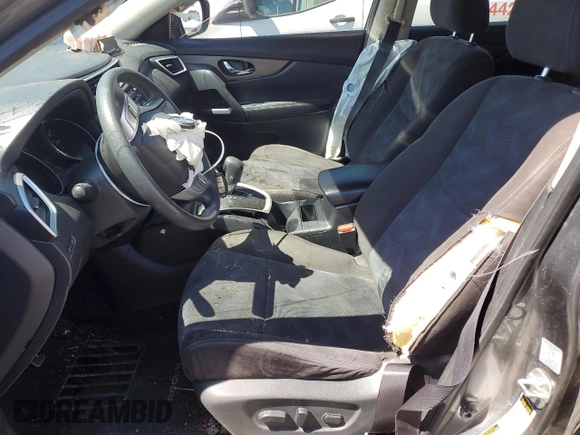 2015 Nissan Rogue SV with VIN KNMAT2MV8FP543870, listed as a Copart auction lot 53615465 with 151,697 mi miles and Salvage Title. Bid and sale history available at carsss.com. Image 7.