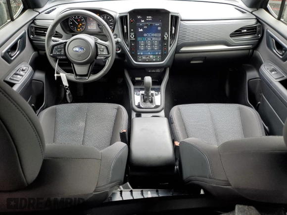 2025 Subaru Forester Premium with VIN JF2SLDBCXSH424743, listed as a Copart auction lot 56463185 with 12,520 mi miles and Salvage title. Bid and sale history available at DreamBid. Image 8.