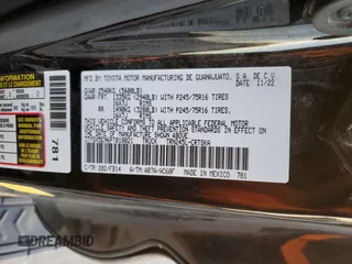 2023 Toyota Tacoma SR с VIN 3TYSX5EN6PT018021, выставлен на аукционе Copart как лот 88945205 с пробегом 45 008 миль миль и Списание • Salvage title. История ставок и продаж доступна на DreamBid. Изображение 12.