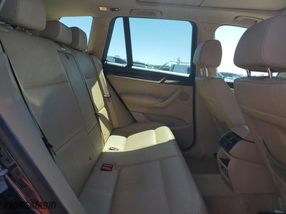2015 BMW X3 xDrive28i with VIN 5UXWX9C59F0D58967, listed as a Copart auction lot 50087045 with 97,186 mi miles and Salvage Title. Bid and sale history available at carsss.com. Image 10.