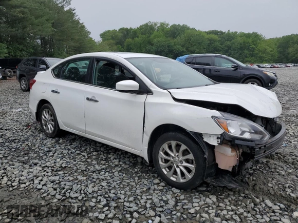 2017 Nissan Sentra SV with VIN 3N1AB7AP8HY255485, listed as a Copart auction lot 57142725 with Not provided miles and Salvage title. Bid and sale history available at DreamBid. Image 4.