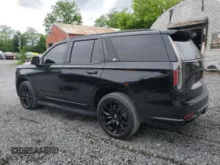 2021 Cadillac Escalade Sport Platinum with VIN 1GYS4GKL7MR338004, listed as a Copart auction lot 61612345 with 47,300 mi miles and Salvage title. Bid and sale history available at DreamBid. Image 2.