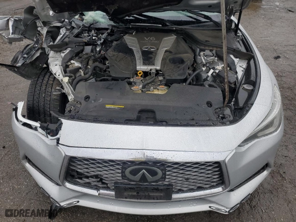 2017 Infiniti Q60 Red Sport 400 with VIN JN1FV7EKXHM611479, listed as a Copart auction lot 48938835 with 110,565 mi miles and Salvage Title. Bid and sale history available at carsss.com. Image 13.