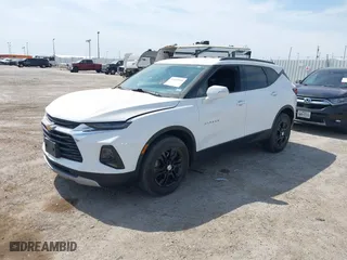 2020 Chevrolet Blazer LT with VIN 3GNKBBRA4LS595272, listed as a IAAI auction lot 41838960 with 64,544 mi miles. Bid and sale history available at carsss.com. Image 2.