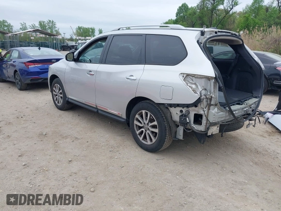 2015 Nissan Pathfinder SL с VIN 5N1AR2MM4FC652352, выставлен на аукционе IAAI как лот 42081523 с пробегом 102 687 миль миль и . История ставок и продаж доступна на DreamBid. Изображение 3.