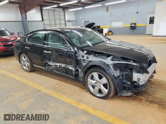 2011 Lexus LS 460 with VIN JTHBL5EF8B5106422, listed as a Copart auction lot 52498925 with 119,072 mi miles and Salvage title. Bid and sale history available at DreamBid. Image 4.