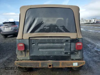 1998 Jeep Wrangler Sport with VIN 1J4FY19S5WP717503, listed as a Copart auction lot 49188195 with 180,717 mi miles and Salvage Title. Bid and sale history available at carsss.com. Image 6.
