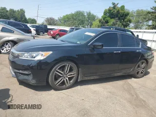 2016 Honda Accord Sport z VIN 1HGCR2F57GA246129, wystawiony jako Copart lot #59919255 z przebiegiem 138 157 mil mil oraz Szkoda całkowita • Salvage title. Historia ofert i sprzedaży dostępna na DreamBid. Obrazek 1.