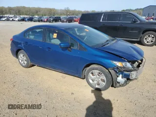 2014 Honda Civic Sedan LX with VIN 2HGFB2F5XEH527454, listed as a Copart auction lot 50136205 with 110,937 mi miles and Salvage Title. Bid and sale history available at carsss.com. Image 4.