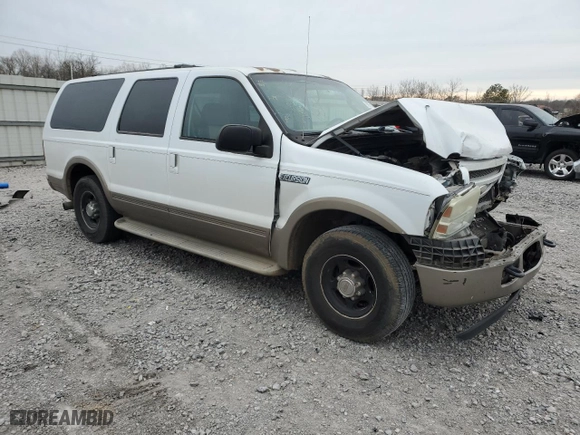 2005 Ford Excursion Eddie Bauer with VIN 1FMNU44L45EC66245, listed as a Copart auction lot 89310695 with NaN miles and Salvage Title. Bid and sale history available at carsss.com. Image 4.