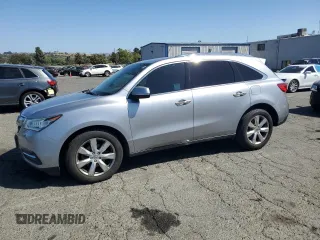 2016 Acura MDX Advance z VIN 5FRYD4H92GB050314, wystawiony jako Copart lot #61817835 z przebiegiem 167 913 mil mil oraz Szkoda całkowita • Salvage title. Historia ofert i sprzedaży dostępna na DreamBid. Obrazek 1.