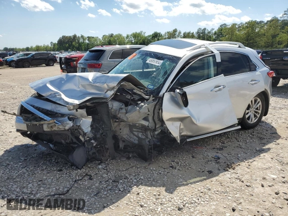 2013 Infiniti FX with VIN JN8CS1MU2DM140824, listed as a Copart auction lot 47766185 with Not Provided miles and Salvage Title. Bid and sale history available at carsss.com. Image 1.