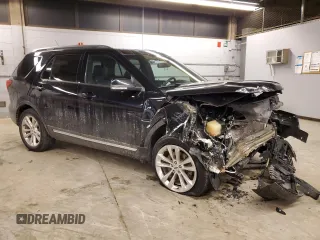 2018 Ford Explorer XLT with VIN 1FM5K8D80JGB86125, listed as a Copart auction lot 45887655 with 97,632 mi miles and Salvage Title. Bid and sale history available at carsss.com. Image 4.