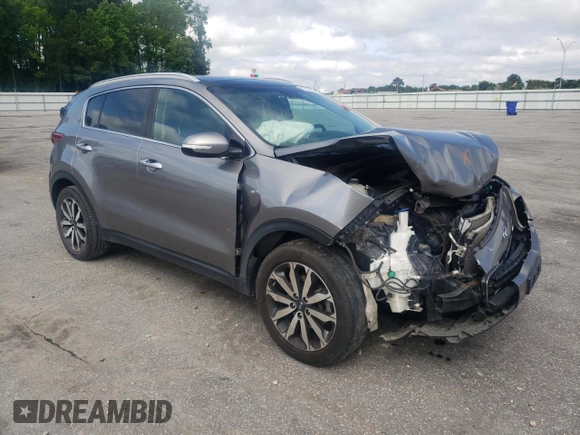 2017 Kia Sportage EX with VIN KNDPNCAC5H7185272, listed as a Copart auction lot 57996925 with 136,836 mi miles and Salvage title. Bid and sale history available at DreamBid. Image 4.