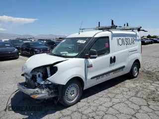2022 Ram ProMaster City Cargo Tradesman with VIN ZFBHRFAB9N6X63508, listed as a Copart auction lot 54711634 with 22,707 mi miles and Salvage Title. Bid and sale history available at DreamBid. Image 1.