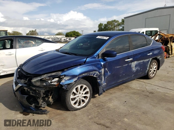 2019 Nissan Sentra S with VIN 3N1AB7AP4KY211037, listed as a Copart auction lot 51465275 with 96,313 mi miles and Salvage Title. Bid and sale history available at carsss.com. Image 1.