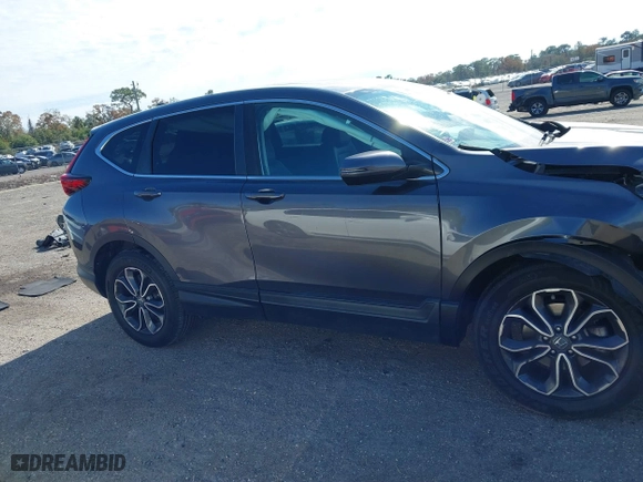 2022 Honda CR-V EX-L with VIN 2HKRW2H80NH616724, listed as a IAAI auction lot 41265908 with 34,806 mi miles. Bid and sale history available at carsss.com. Image 14.
