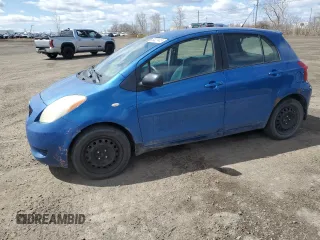 2008 Toyota Yaris with VIN JTDKT923X85204217, listed as a Copart auction lot 53327415 with 318,193 mi miles and Salvage Title. Bid and sale history available at carsss.com. Image 1.
