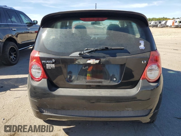 2009 Chevrolet Aveo 2LT with VIN KL1TG66E29B347370, listed as a Copart auction lot 72695624 with 129,479 mi miles and Salvage title. Bid and sale history available at DreamBid. Image 6.
