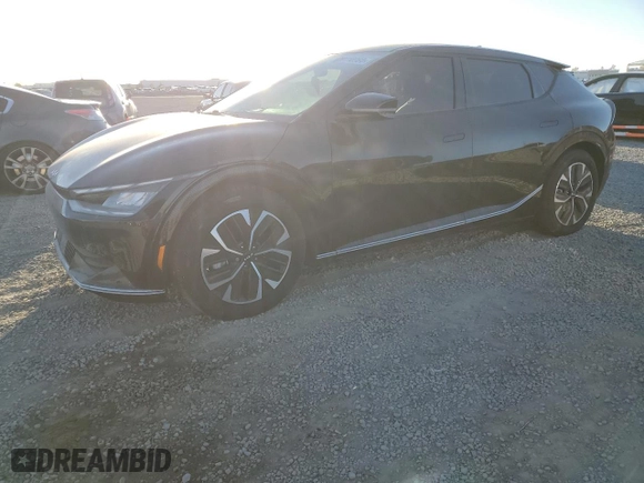 2022 Kia EV6 Wind with VIN KNDC34LA8N5060246, listed as a Copart auction lot 80116964 with 45,395 mi miles and Salvage Title. Bid and sale history available at carsss.com. Image 1.