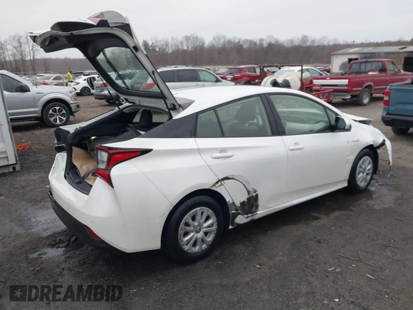 2019 Toyota Prius L Eco z VIN JTDKARFU8K3081187, wystawiony jako IAAI lot #41771346 z przebiegiem 64 864 mil mil oraz . Historia ofert i sprzedaży dostępna na DreamBid. Obrazek 4.