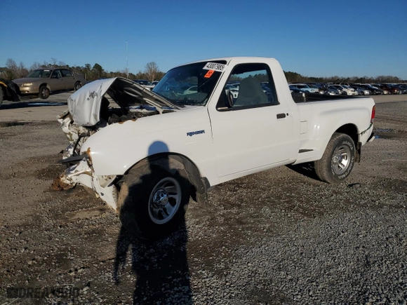 1999 Ford Ranger XL with VIN 1FTYR10C8XPB33955, listed as a Copart auction lot 43007985 with 143,659 mi miles and Salvage Title. Bid and sale history available at carsss.com. Image 1.